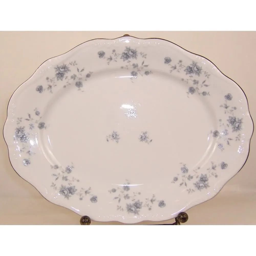 Vintage Johann Haviland Blue Garland Serving Set Four Pieces Bavaria Germany